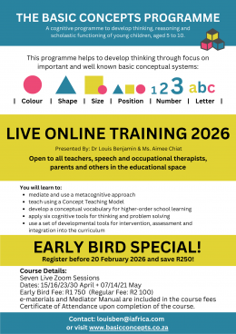 BCP Live Online Training - 2026 | Basic Concepts Unlimited